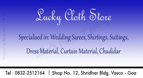 Lucky Cloth Store, Vasco-da-Gama, South Goa, Goa