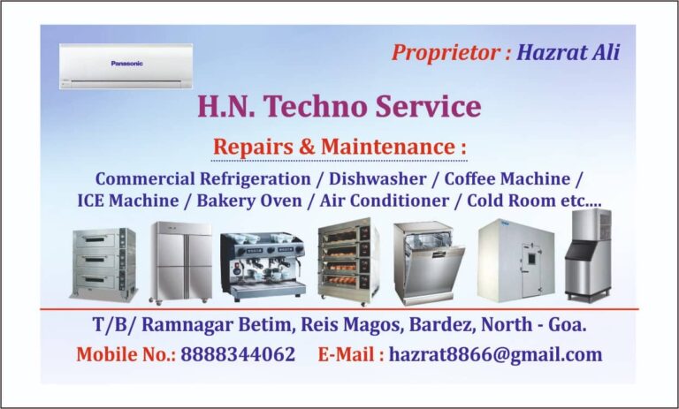 H.N. Techno Service | Domestic & Commercial Machine Repair and Maintenance